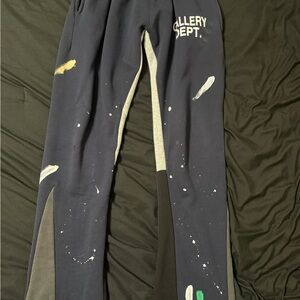 Gallery Dept Kids Paint Splatter Joggers - Navy and Gray
